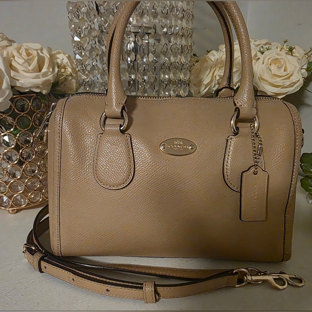Coach Tan Leather Satchel